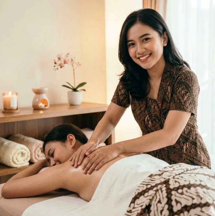 Layanan tradisional full body massage dan totok wajah panggilan jogja